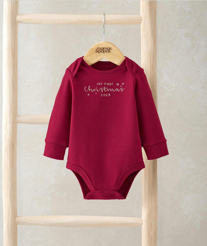 My First Christmas Red Bodysuit