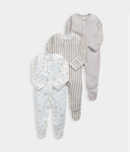 Circus Sleepsuits (Pack of 3)
