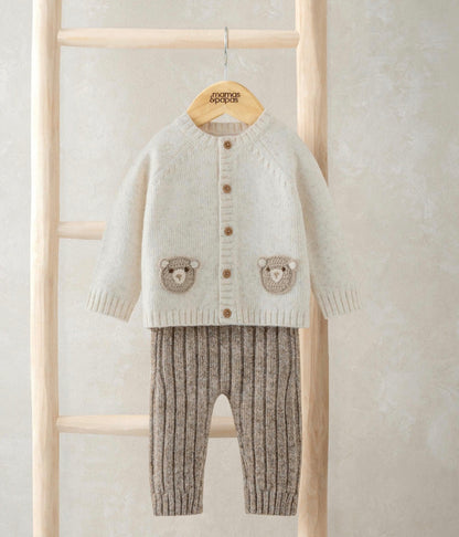 Me & You Bear Cardigan & Leggings Outfit Set