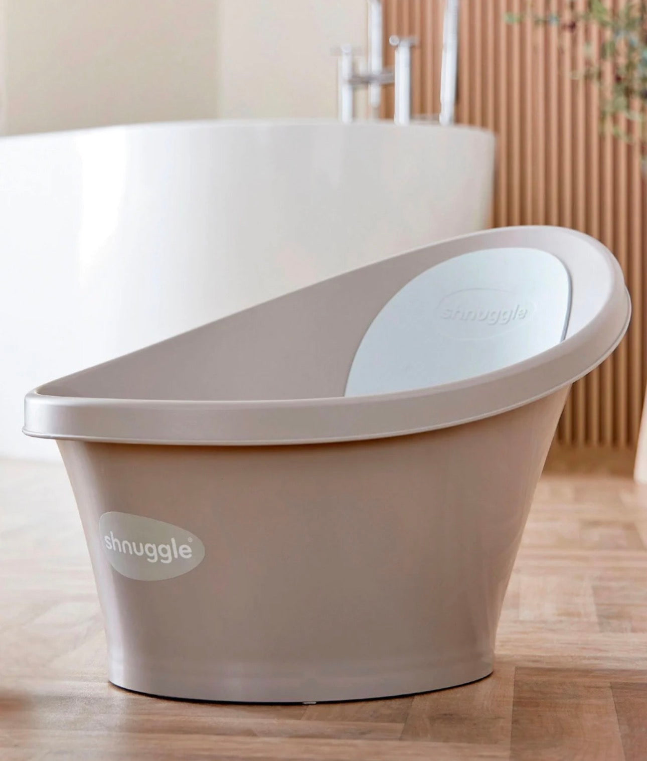 Shnuggle Newborn Baby Bath - Taupe