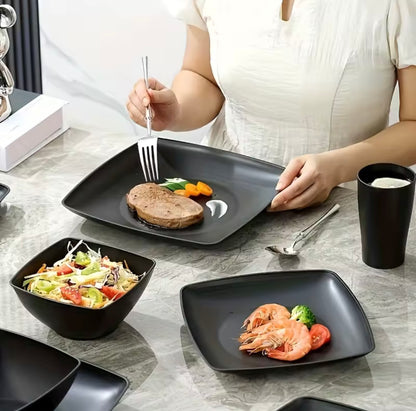 16-Piece Square Dinnerware Set
